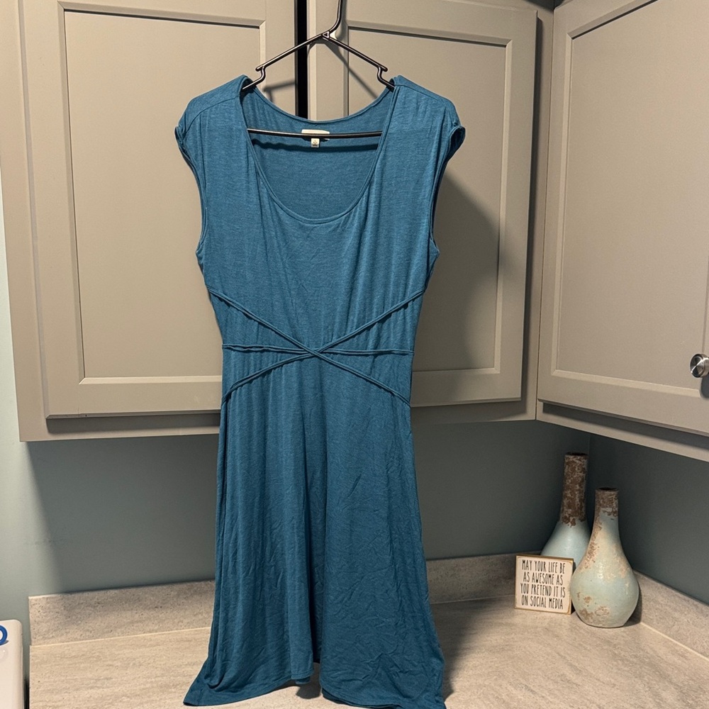 Max Studio Blue Knit Top